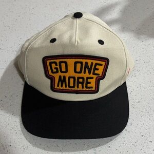 BP Cream and Black Hat with Motivational Patch